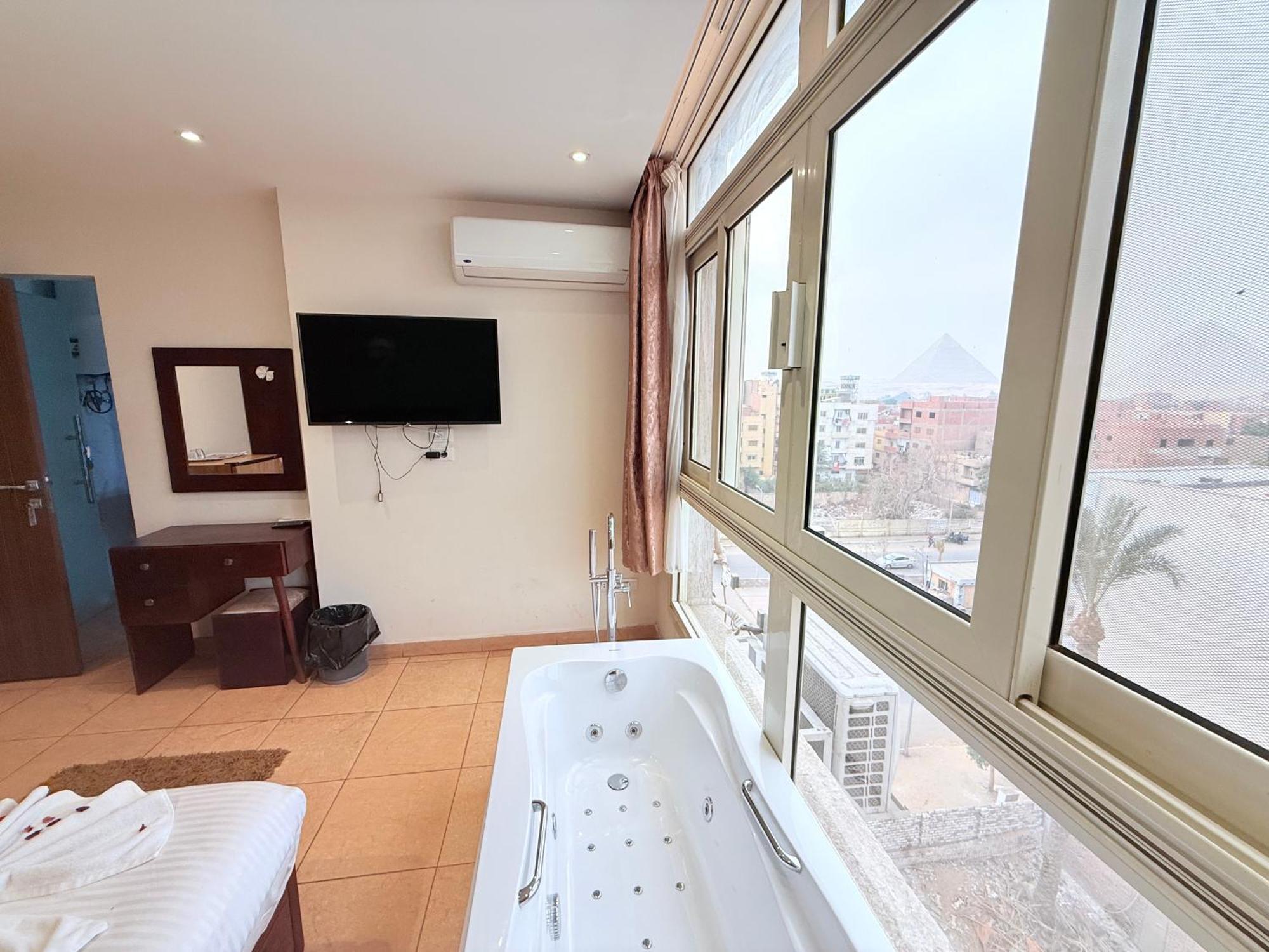 King Khafren View Inn Kafret el-Gabal Eksteriør billede
